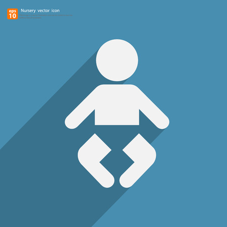 New nursery sign vector iconのイラスト素材