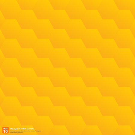 Hexagonal yellow pattern geometric abstract backgroundのイラスト素材