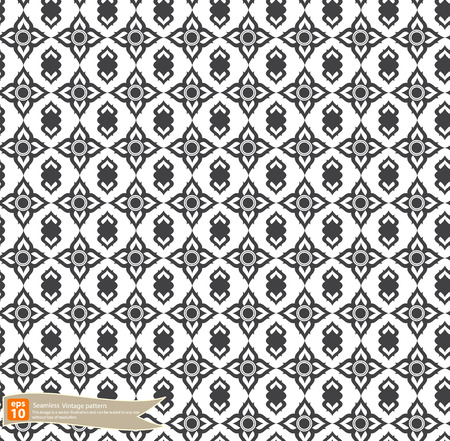 Vintage thailand pattern vector designのイラスト素材