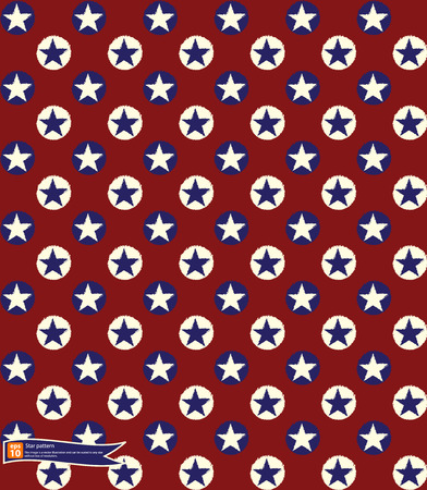 american stars flag pattern, abstract seamless texture; vector art illustrationのイラスト素材