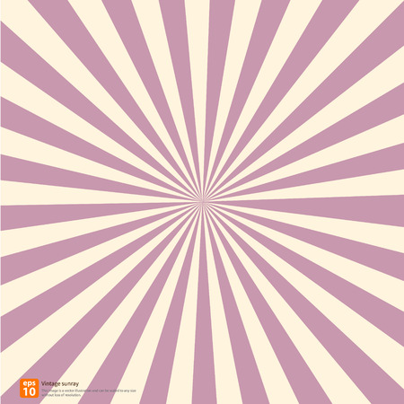 New vector Vintage pink rising sun or sun ray,sun burst sweet retro designのイラスト素材