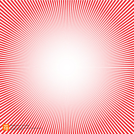 New rising sun or sun ray,sun burst vector design or Radial Speed Lines graphic effects for use in comic.のイラスト素材