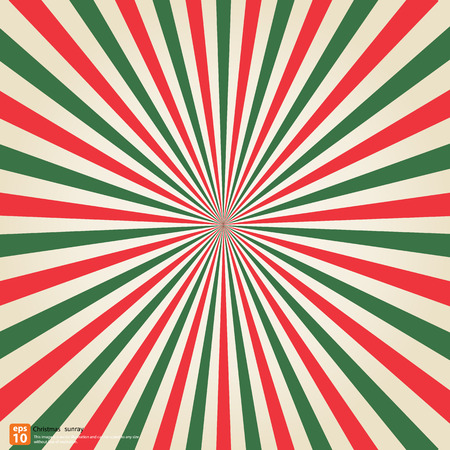 New vector Vintage christmas rising sun or sun ray,sun burst retro background designのイラスト素材