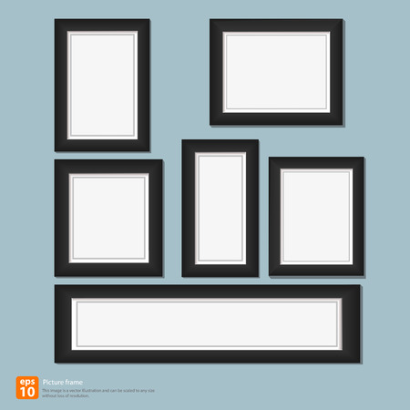 modern picture frameのイラスト素材