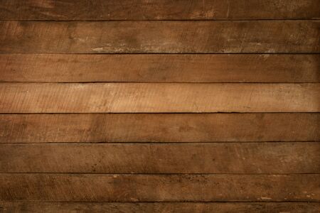 Old brown wooden plank . dark wood background.の写真素材