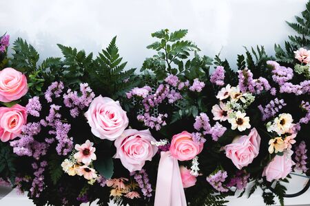 Flowers bouquet in wedding dayの写真素材