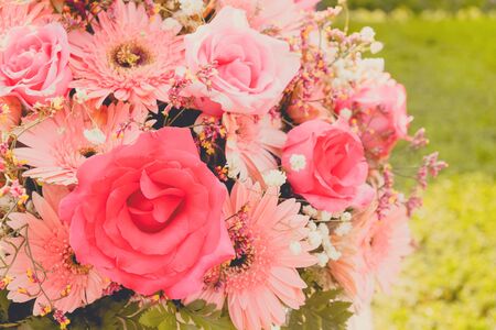 Flowers bouquet in wedding dayの写真素材