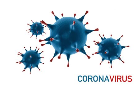 Corona virus, COVID-19 Cell model. 2019-nCoV Novel Coronavirus Bacteria. Isolated object with clipping path.の写真素材