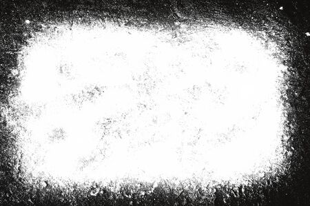 Abstract dirty and scratch grain framing. Dust particle and grain texture. Dirt overlay effect use for frame vintage and image grunge style.の写真素材