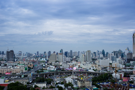 Somewhere in Bangkok with the bird's-eye view.のeditorial素材