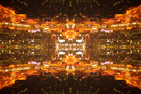 The abstract background from the vivid of lights.の写真素材