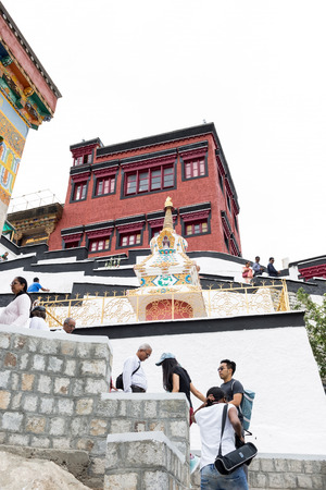 Thiksey Monastery in Leh Ladakh, Jammu and Kashmir, Indiaのeditorial素材
