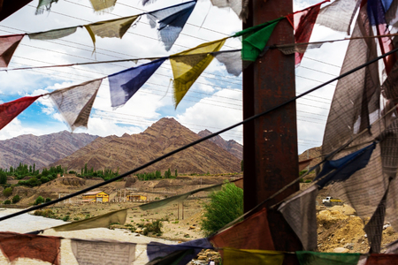 Natural landscape in Leh Ladakh, Jammu and Kashmir, Indiaの写真素材