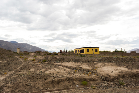 Natural landscape in Leh Ladakh, Jammu and Kashmir, Indiaの写真素材