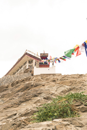 Thiksey Monastery in Leh Ladakh, Jammu and Kashmir, Indiaの写真素材