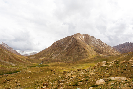 Natural landscape in Leh Ladakh, Jammu and Kashmir, Indiaの写真素材