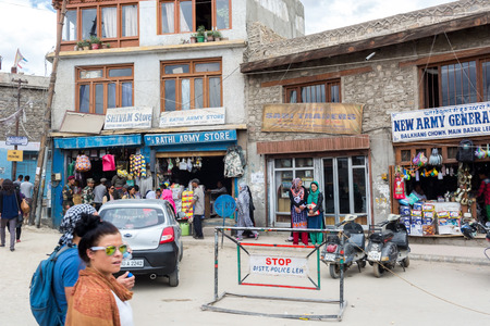 Leh Ladakh view located at Jammu and Kashmir, Indiaのeditorial素材