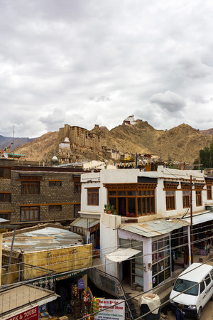Leh Ladakh view located at Jammu and Kashmir, Indiaのeditorial素材