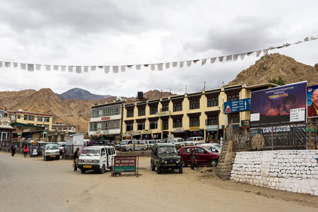 Leh Ladakh view located at Jammu and Kashmir, Indiaのeditorial素材
