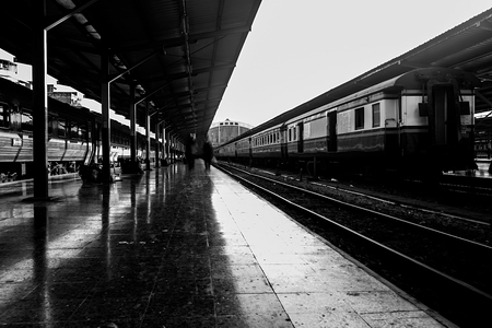 Hua Lamphong the train station in Bangkok, Thailandのeditorial素材