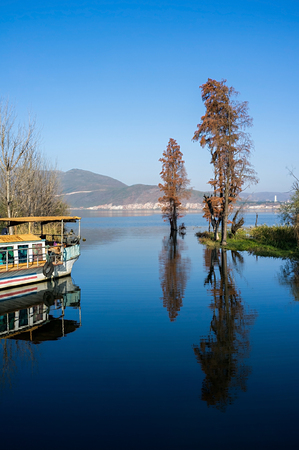 Erhai lake in Dali, Yunnan, Chinaの写真素材