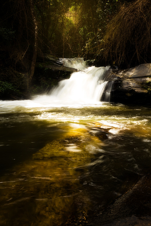 Pha Dok Seaw Waterfall in Chiang Mai, Thailandの写真素材