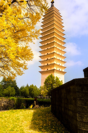 Chongsheng Temple in Dali, Yunnan, Chinaのeditorial素材