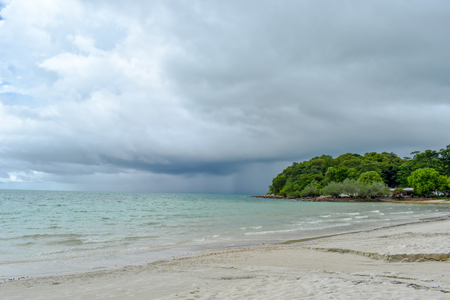 Rain storm of the seaの写真素材