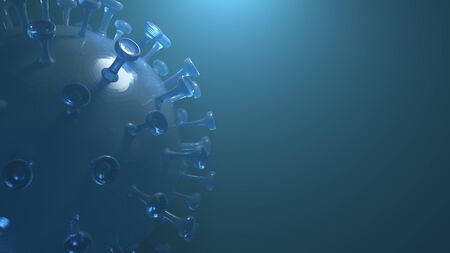 3d rendering virus spreads of disease backgroundの写真素材