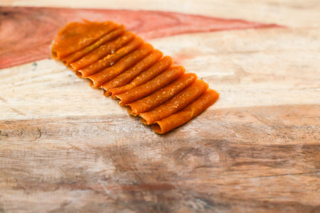 Dried mango paste roll, Dried mangoes. , Processing