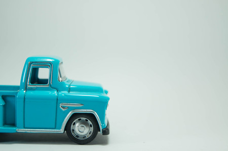 All blue car pictures on a white background.の写真素材