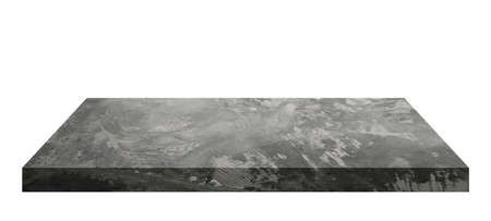 Concrete floor or table empty on a white wood background. Concept to place products such as cement, steel, or other construction related products. Or Place food-related items such as meat, vegetables.の写真素材