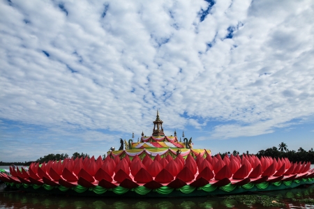 Loi krathong festival of Thailand の写真素材