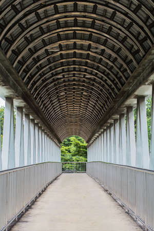 Pathway near on the main road, Bangkok, Thailandの写真素材