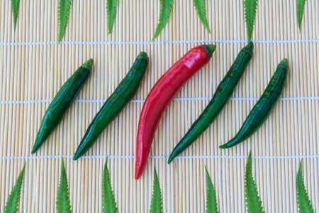 Vegetables with spicy and used to add flavor to foodの写真素材