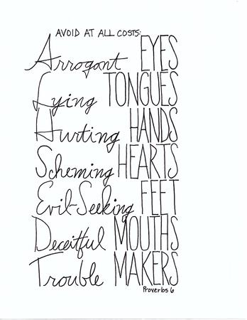 Avoid Hand Drawn Letteringの写真素材