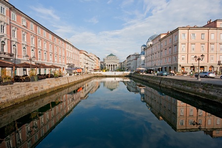 City center of Trieste, Italyの写真素材