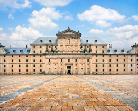 Royal Monastery of San Lorenzo de El Escorial near Madrid, Spainのeditorial素材