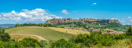 Beautiful view of the old town of Orvieto, Umbria, Italyの写真素材