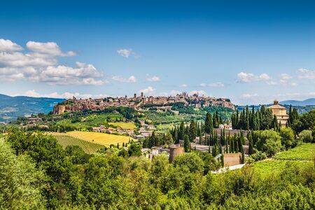 Beautiful view of the old town of Orvieto, Umbria, Italyの写真素材