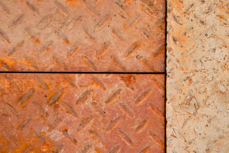 texture of stainless steel floor plateの写真素材