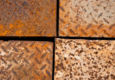 texture of stainless steel floor plateの写真素材