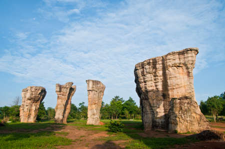 Mor Hin Khao Chaiyaphum Stonehenge of Thailandの写真素材