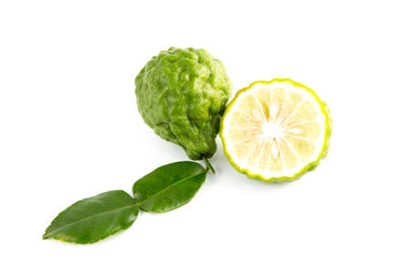 bergamot on the white backgroundの写真素材