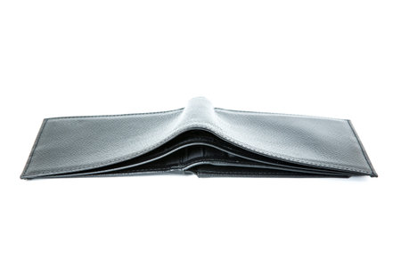 New wallet on white background