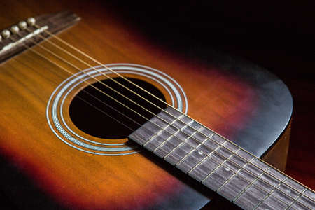 Acoustic guitar oldの写真素材