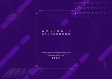 Abstract background modern color purple design dashed line halftone design. vector illustrationのイラスト素材