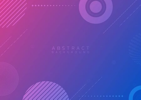 Abstract purple colorful background modern geometric round shape halftone dashed line. vector illustrationのイラスト素材