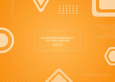 Geometric modern abstract art shape design line and halftone style with space. vector illustrationのイラスト素材
