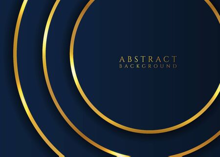 Circle shape abstract background luxury design layer wave shape style. vector illustration.のイラスト素材